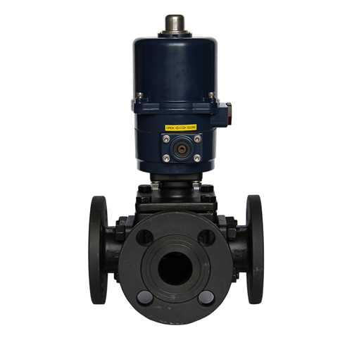 【SUNYEH】電動三通碳鋼法蘭球閥 【SUNYEH】電動三通碳鋼法蘭球閥